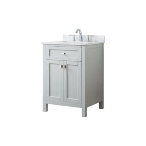 Juniper Dove Grey Freestanding Vanity Cabinet (24' x 34.5' x 21')