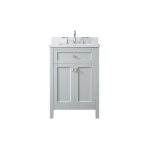 Juniper Dove Grey Freestanding Vanity Cabinet (24' x 34.5' x 21')
