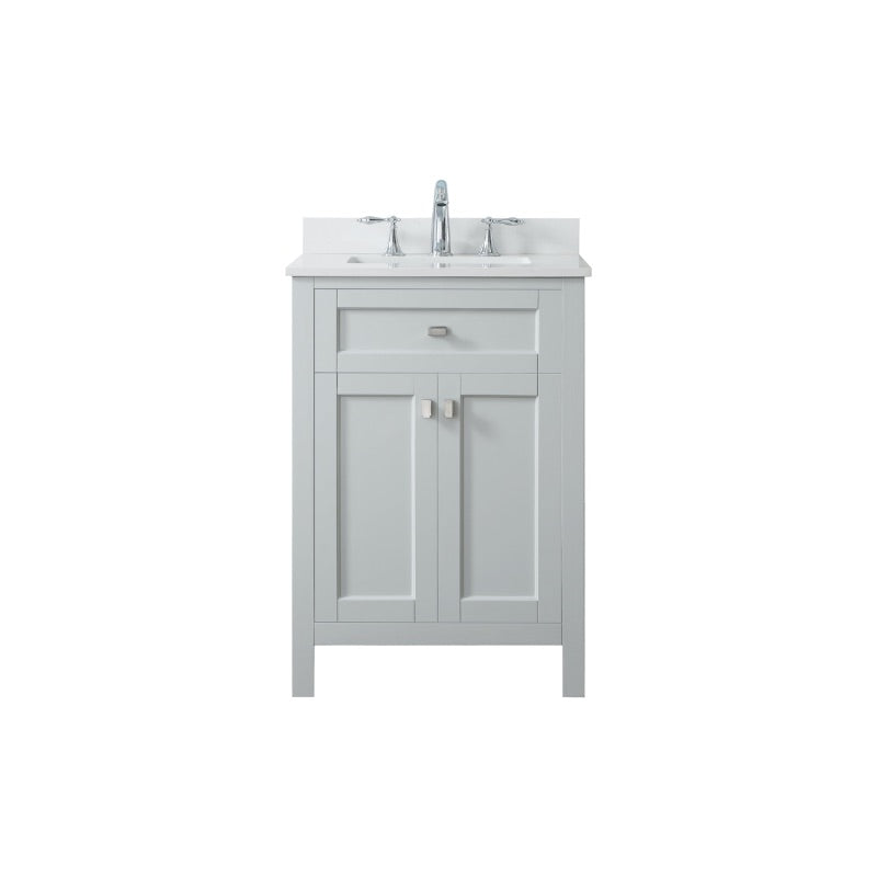 Juniper Dove Grey Freestanding Vanity Cabinet (24' x 34.5' x 21')