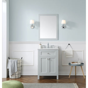 Juniper Dove Grey Freestanding Vanity Cabinet (24' x 34.5' x 21')