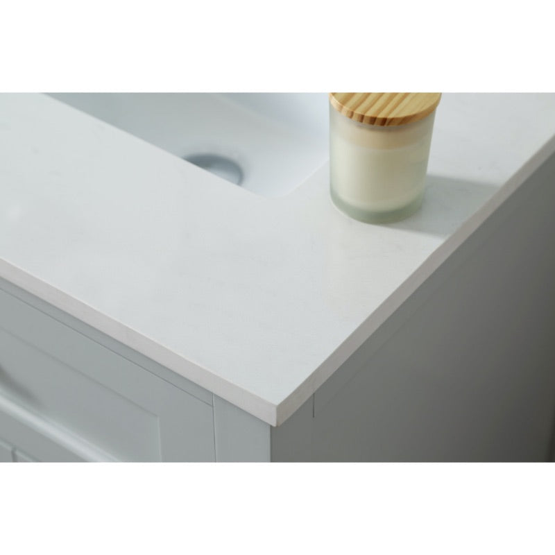 Juniper Dove Grey Freestanding Vanity Cabinet (24' x 34.5' x 21')