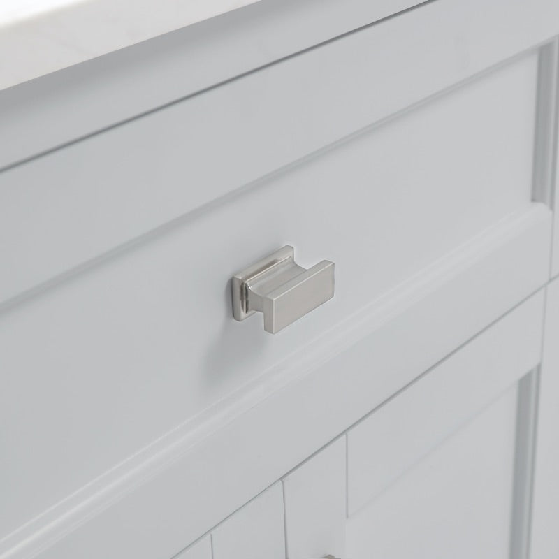 Juniper Dove Grey Freestanding Vanity Cabinet (60' x 34.5' x 21')