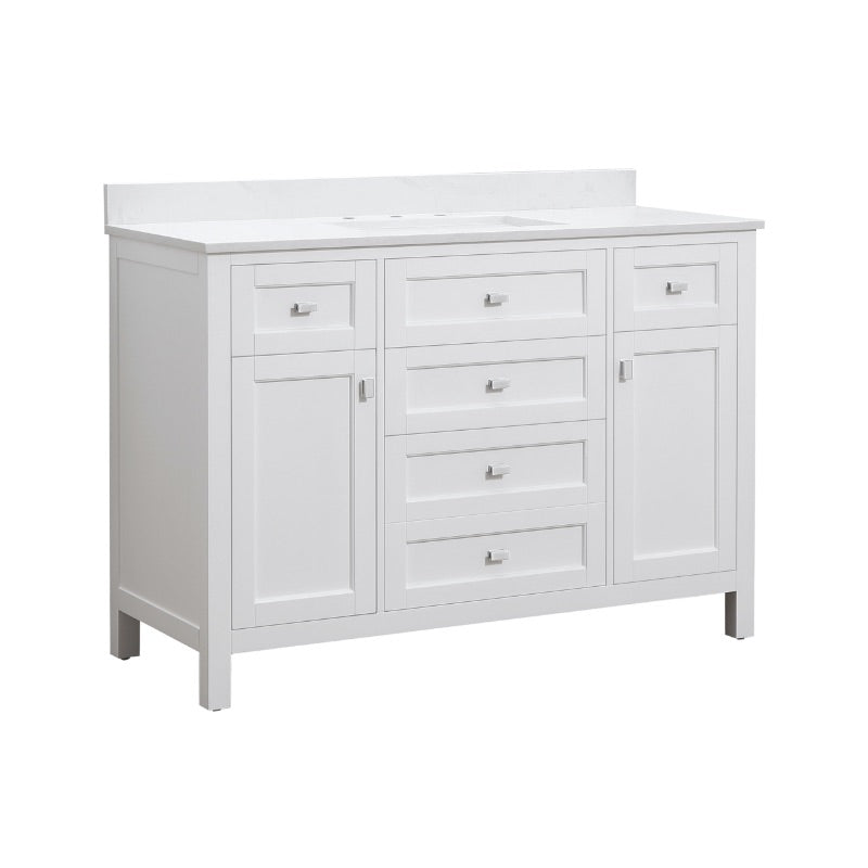 Juniper White Freestanding Vanity Cabinet (48' x 34.5' x 21')
