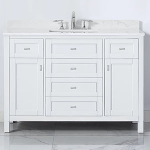 Juniper White Freestanding Vanity Cabinet (48' x 34.5' x 21')