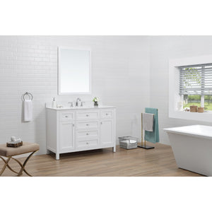 Juniper White Freestanding Vanity Cabinet (48' x 34.5' x 21')