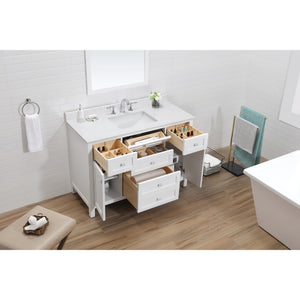 Juniper White Freestanding Vanity Cabinet (48' x 34.5' x 21')