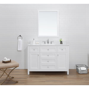 Juniper White Freestanding Vanity Cabinet (48' x 34.5' x 21')