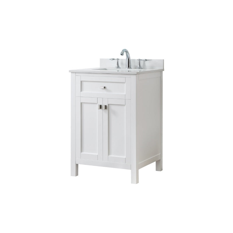 Juniper White Freestanding Vanity Cabinet (24' x 34.5' x 21')