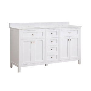Juniper White Freestanding Vanity Cabinet (60' x 34.5' x 21')