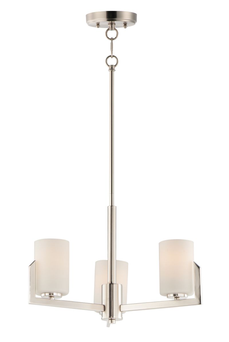 Dart 22.25' 3 Light Single-Tier Chandelier in Satin Nickel