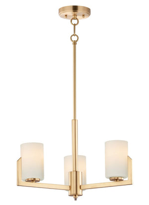 Dart 22.25' 3 Light Single-Tier Chandelier in Satin Brass