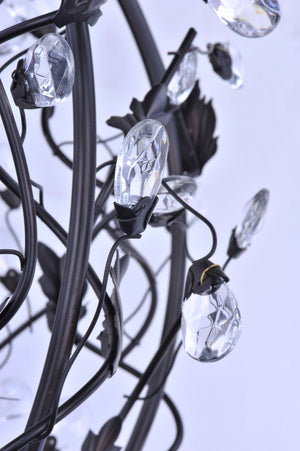 Elegante 18.5' 3 Light Mini-Chandelier Single-Tier Chandelier in Oil Rubbed Bronze