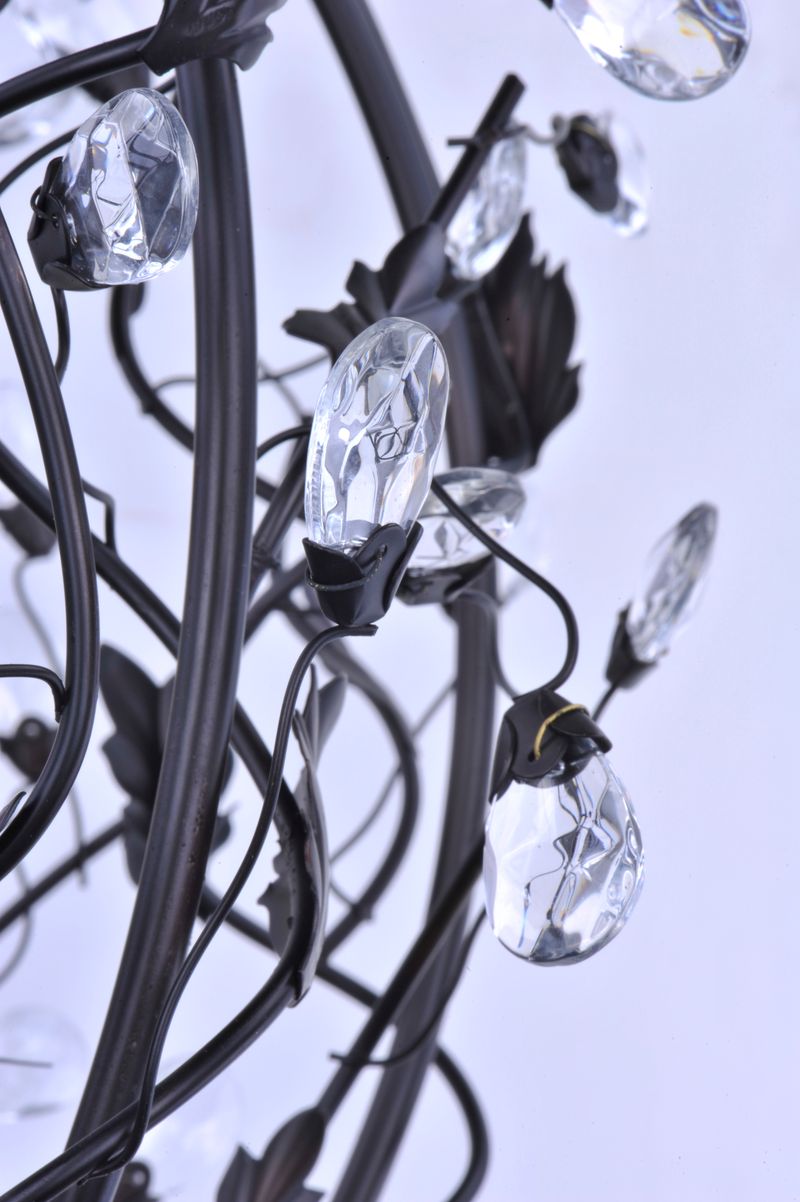 Elegante 18.5' 3 Light Mini-Chandelier Single-Tier Chandelier in Oil Rubbed Bronze