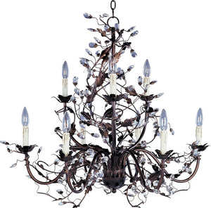 Elegante 29' 9 Light Multi-Tier Chandelier in Oil Rubbed Bronze