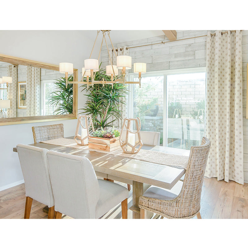 Fairmont 22' 6 Light Single-Tier Chandelier in Natural Aged Brass