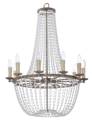 Gisele 25' 10 Light Chandelier in Antique Terra