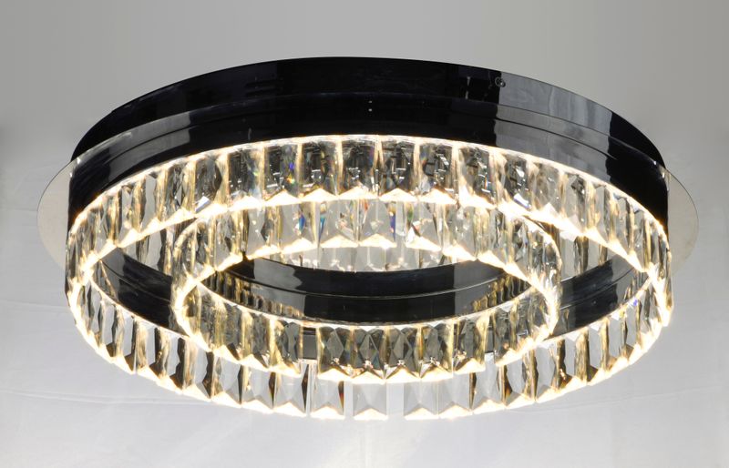 Icycle 21.5' Single Light Flush Mount in Polished Chrome