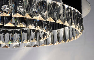 Icycle 21.5' Single Light Flush Mount in Polished Chrome