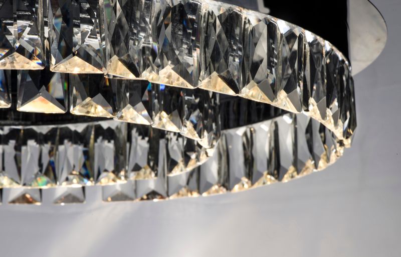 Icycle 21.5' Single Light Flush Mount in Polished Chrome