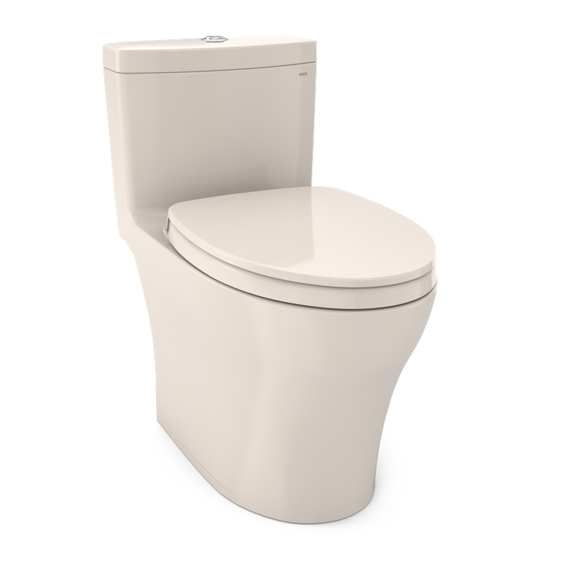 Aquia IV Elongated 1.28 gpf & 0.8 gpf One-Piece Toilet in Sedona Beige