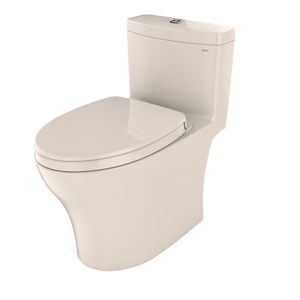 Aquia IV Elongated 1.28 gpf & 0.8 gpf One-Piece Toilet in Sedona Beige