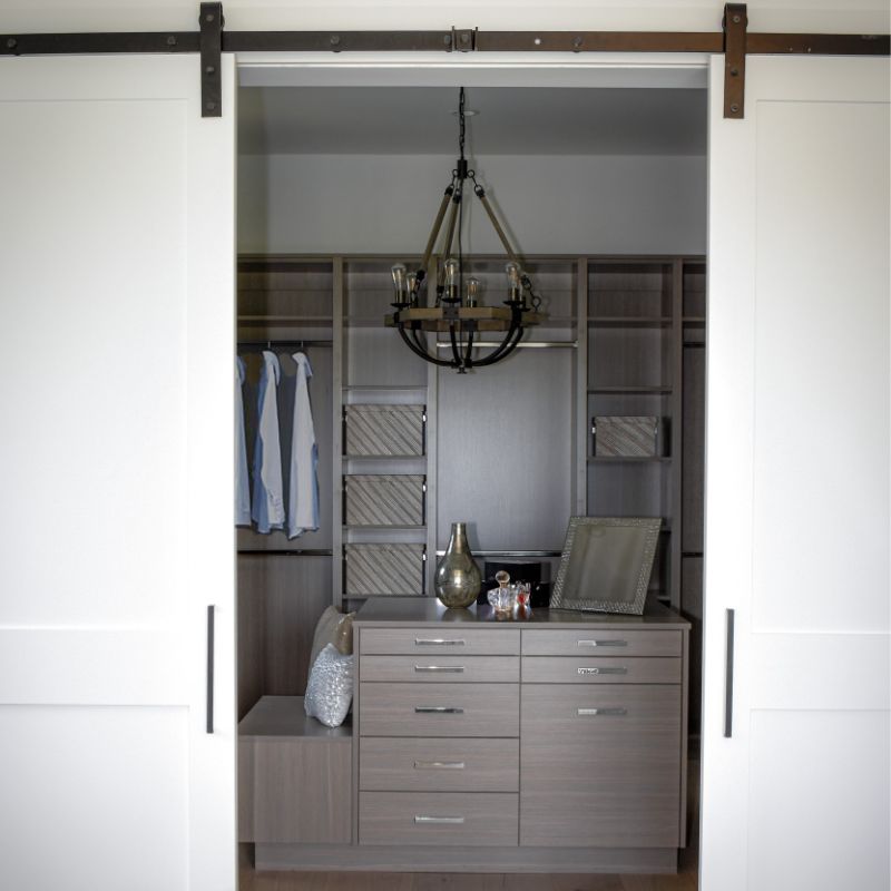 Lodge 24' 6 Light Chandelier in Bronze and Weathered Oak