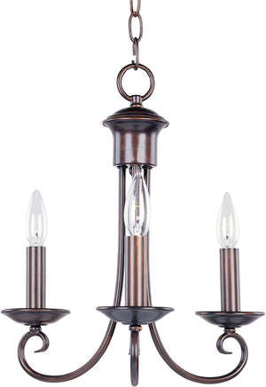 Loft 14' 3 Light Mini-Chandelier in Oil Rubbed Bronze