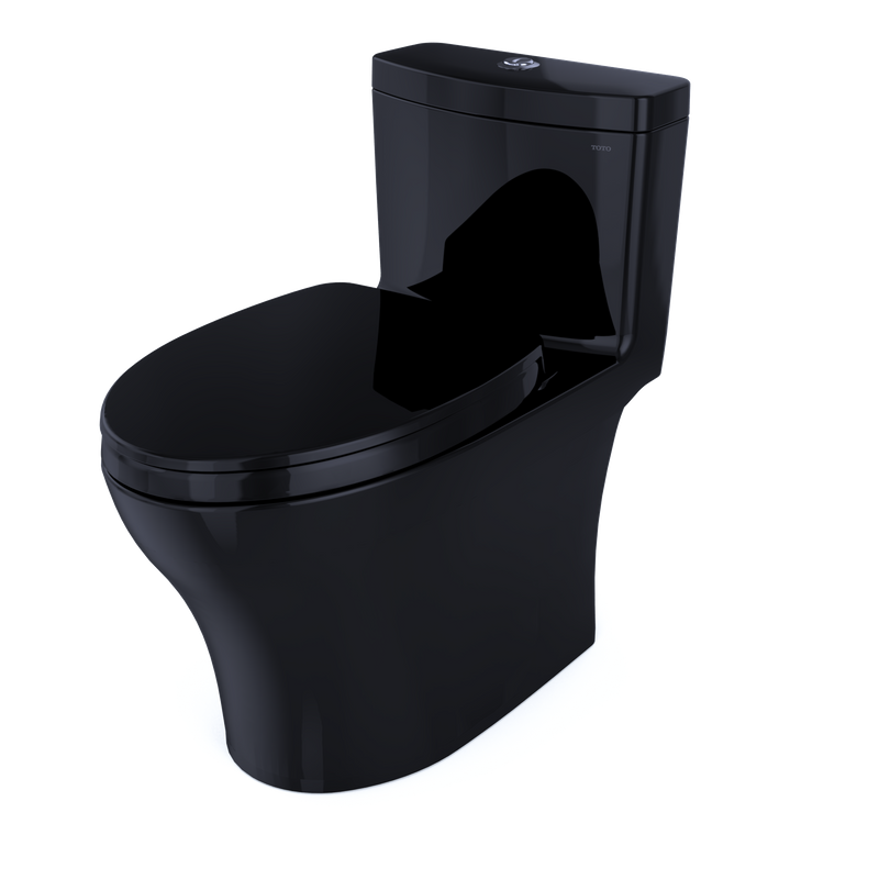 Aquia IV Elongated 1.28 gpf & 0.8 gpf One-Piece Toilet in Ebony