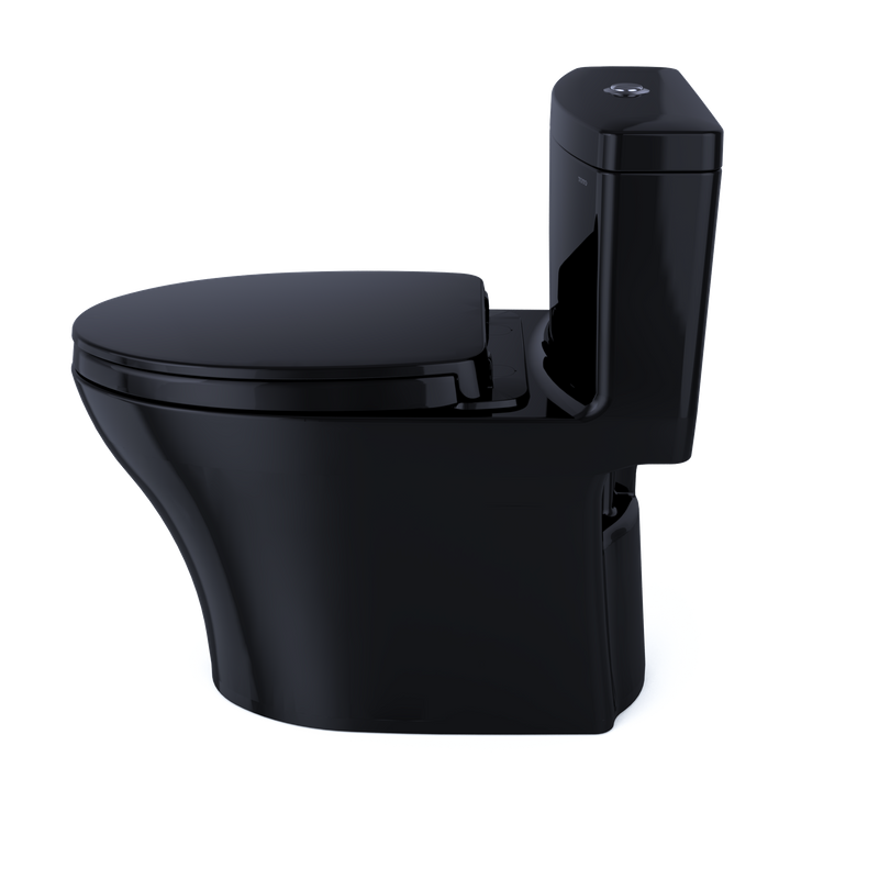 Aquia IV Elongated 1.28 gpf & 0.8 gpf One-Piece Toilet in Ebony