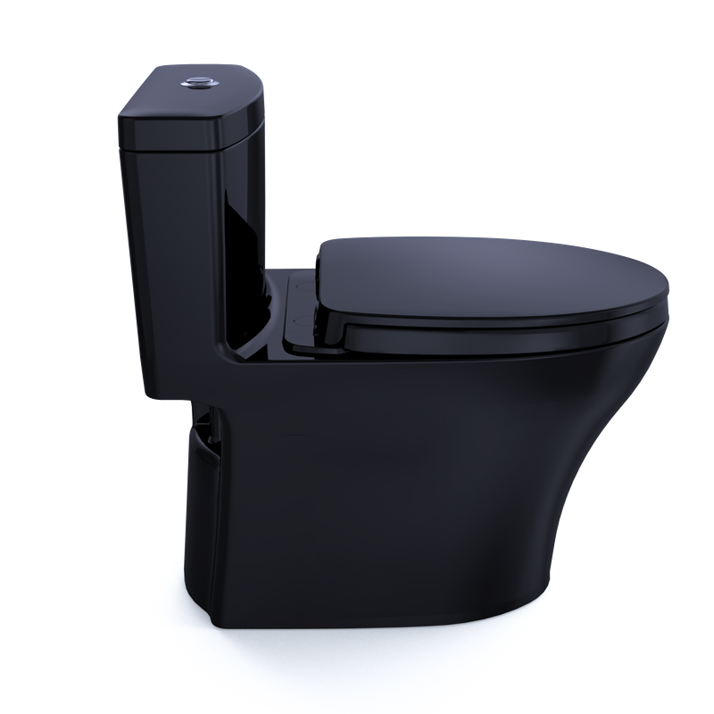 Aquia IV Elongated 1.28 gpf & 0.8 gpf One-Piece Toilet in Ebony