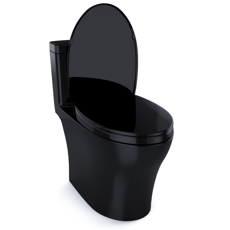 Aquia IV Elongated 1.28 gpf & 0.8 gpf One-Piece Toilet in Ebony