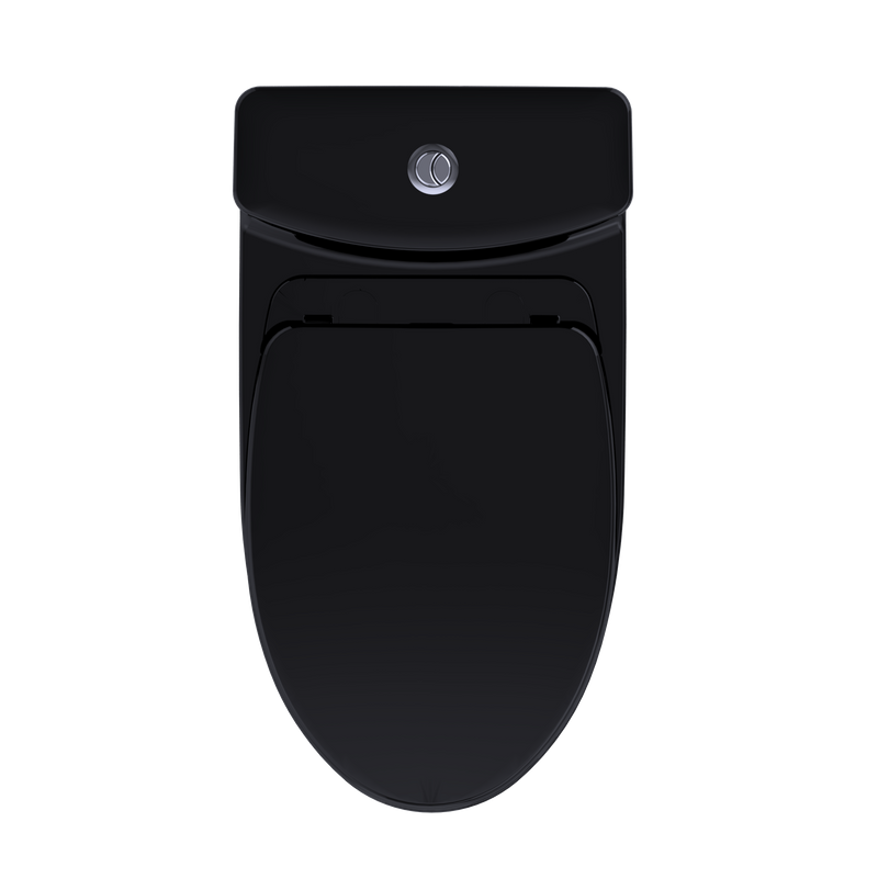 Aquia IV Elongated 1.28 gpf & 0.8 gpf One-Piece Toilet in Ebony