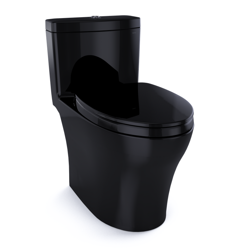 Aquia IV Elongated 1.28 gpf & 0.8 gpf One-Piece Toilet in Ebony