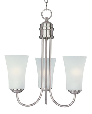 Logan 17' 3 Light Single-Tier Chandelier in Satin Nickel