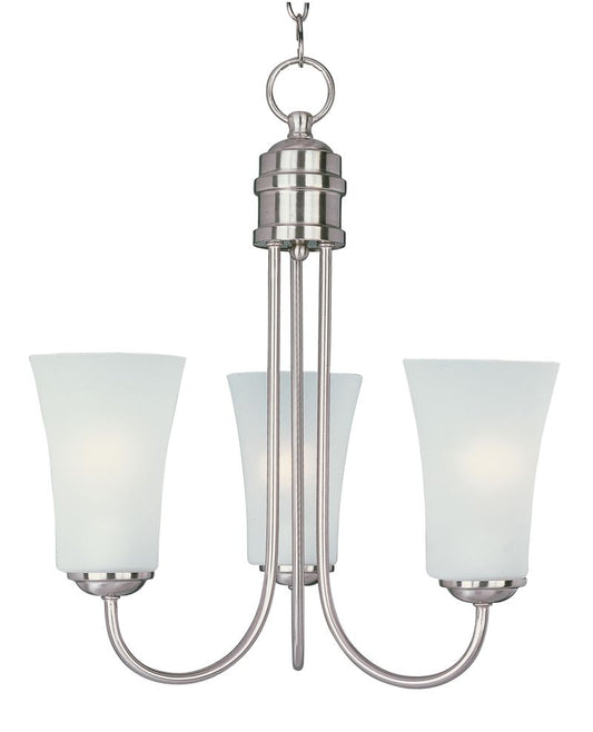 Logan 17" 3 Light Single-Tier Chandelier in Satin Nickel
