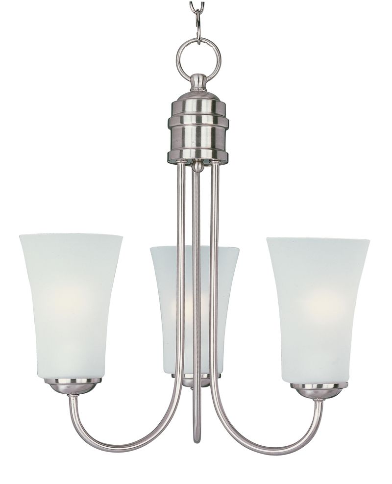 Logan 17' 3 Light Single-Tier Chandelier in Satin Nickel