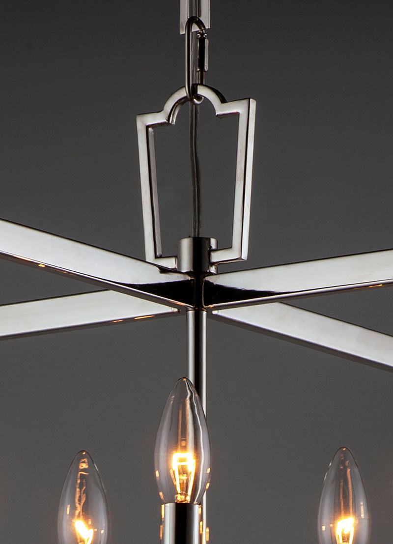 Lucent 23.25' 5 Light Chandelier in Polished Nickel
