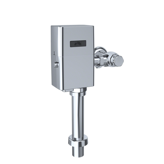 Ecopower 1.28 gpf Touchless Flush Valve Top Spud in Polished Chrome