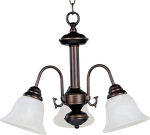 Malaga 20' 3 Light Down Light Chandelier in Oil Rubbed Bronze