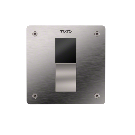 Ecopower 1.6 gpf Touchless 4" x 4" Flush Valve Back Spud Wall in Stainless Steel