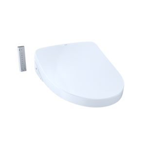Washlet+ S500e Elongated Electronic Contemporary Bidet Seat with Auto Flush in Cotton White
