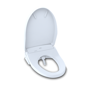Washlet+ S500e Elongated Electronic Contemporary Bidet Seat with Auto Flush in Cotton White