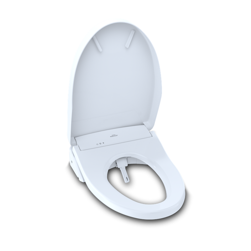 Washlet+ S500e Elongated Electronic Contemporary Bidet Seat with Auto Flush in Cotton White