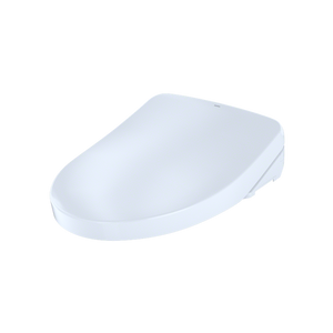 Washlet+ S500e Elongated Electronic Contemporary Bidet Seat with Auto Flush in Cotton White