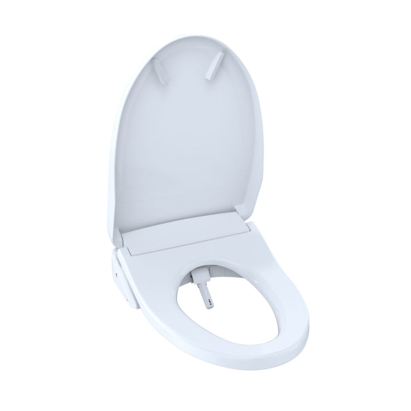 Washlet+ S550e Elongated Electronic Classic Bidet Seat with Auto Flush in Cotton White
