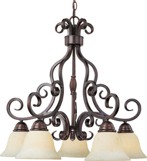 Manor 25.5' 5 Light Down Light Chandelier in Oil Rubbed Bronze