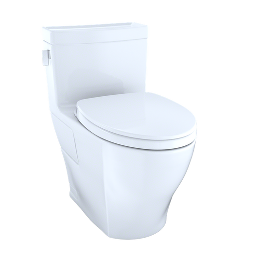 Legato Elongated One-Piece Toilet in Cotton White