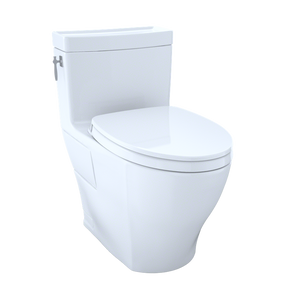 Aimes Elongated One-Piece Toilet in Cotton White
