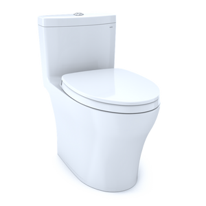 Aquia IV Elongated 1.28 gpf & 0.8 gpf One-Piece Toilet in Cotton White