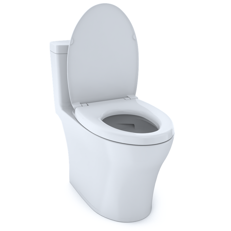 Aquia IV Elongated 1.28 gpf & 0.8 gpf One-Piece Toilet in Cotton White